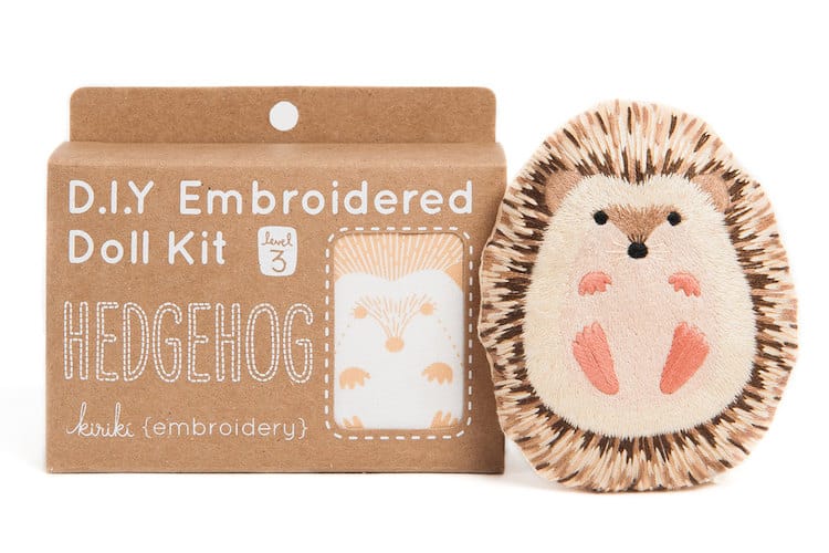 Kiriki Press Hedgehog Embroidery Kit
