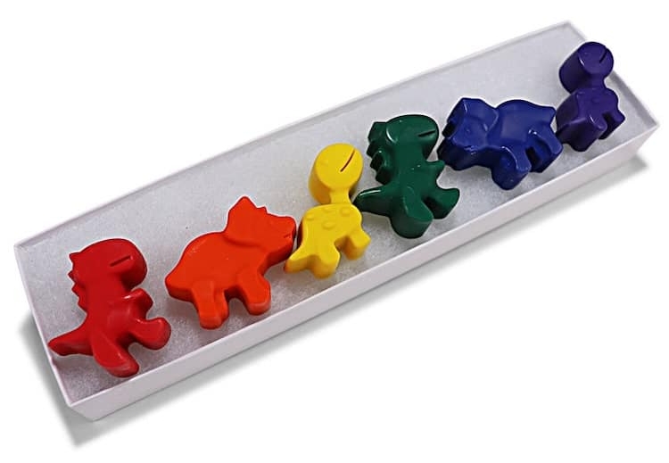 Colorful Dinosaur Crayons