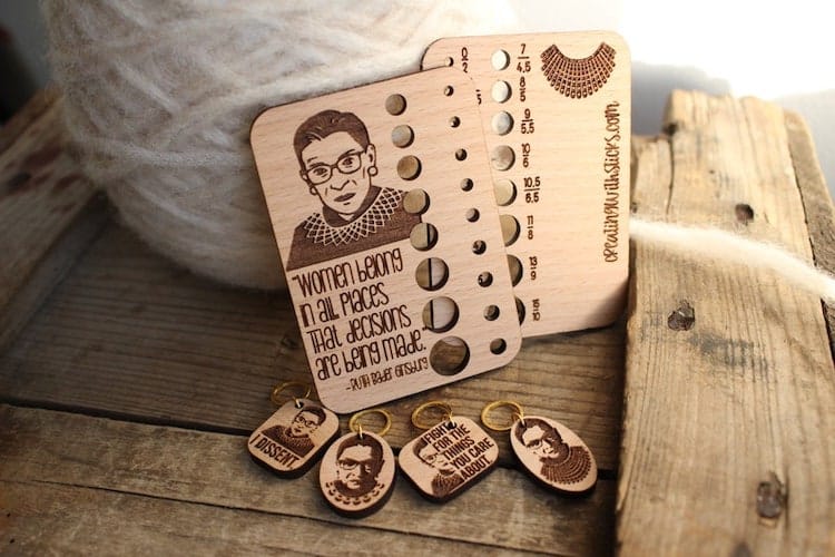 Ruth Bader Ginsburg Needle Gauge