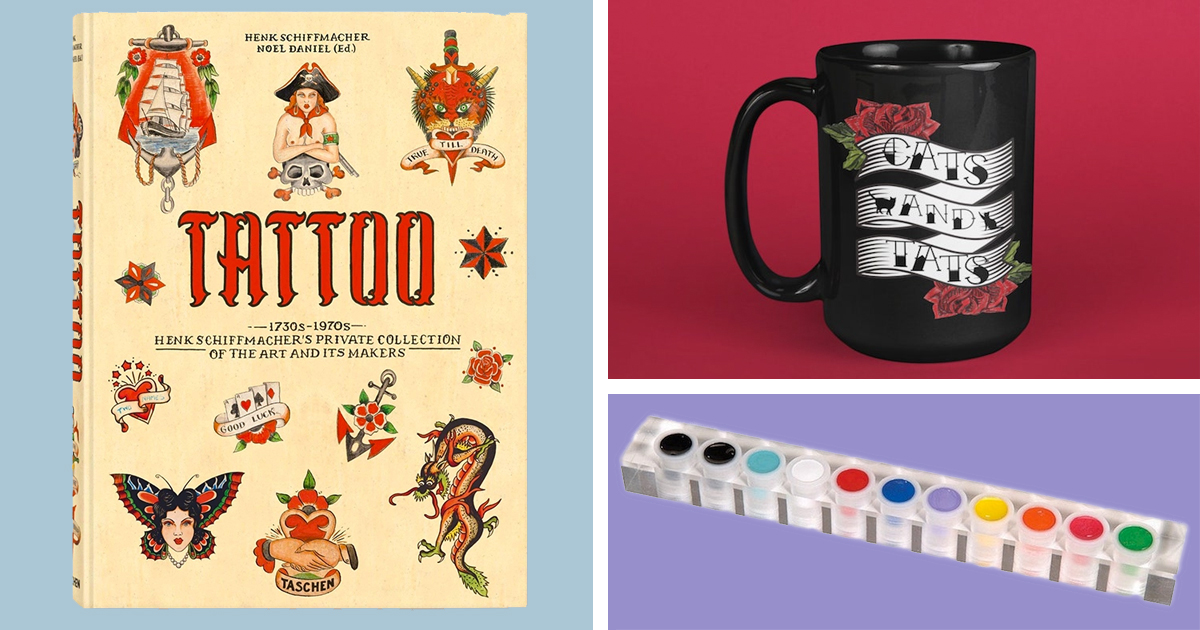 Coffee and Tattoos Black Mug, Coffee Lovers, Tattoo Lovers, Tattoo Gifts,  Funny Tattoo Mug, Ink Gift, Tattoo Artist Gift 