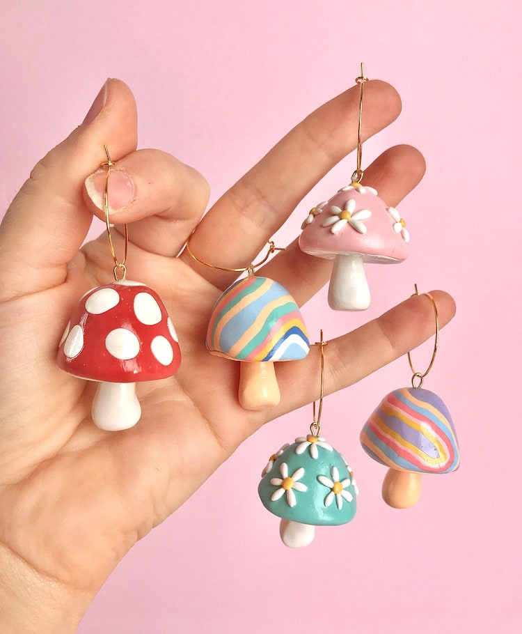 Mushroom Earrings