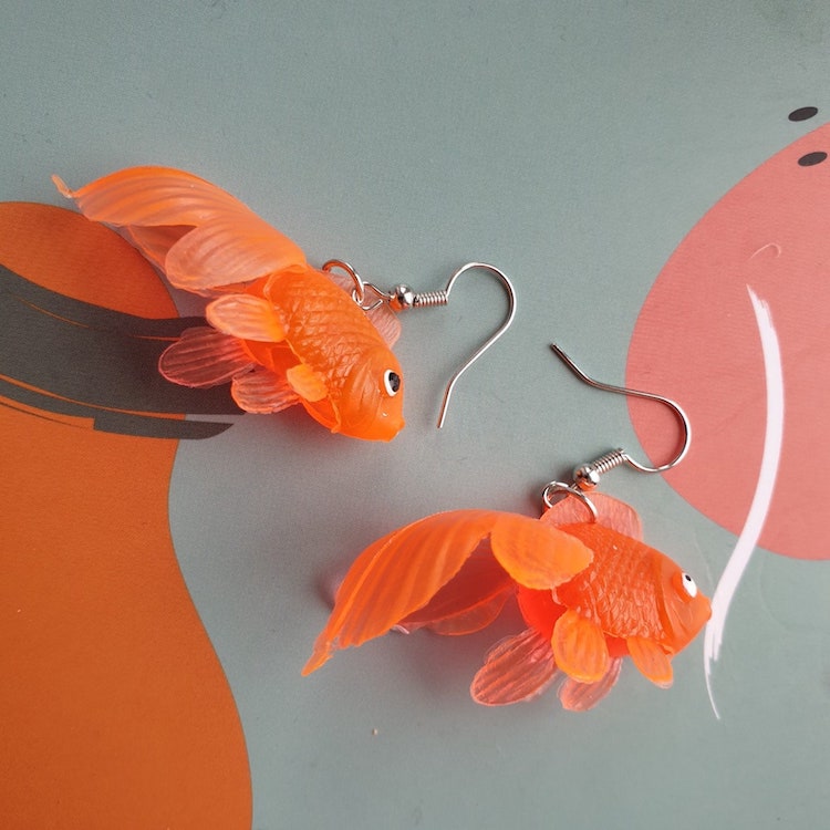 Novelty Fish Earrings (Multiple Colors)