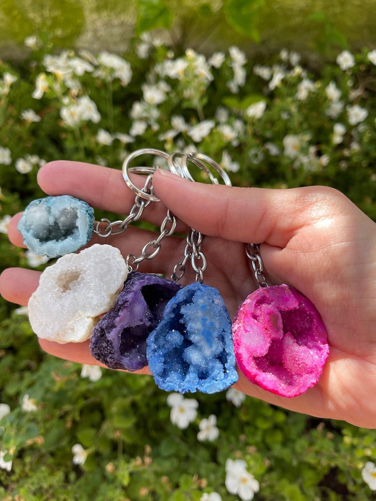 Geode Keychain (Multiple Colors)