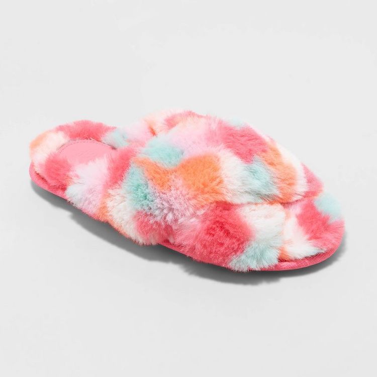 Multicolor Furry Slippers for Women