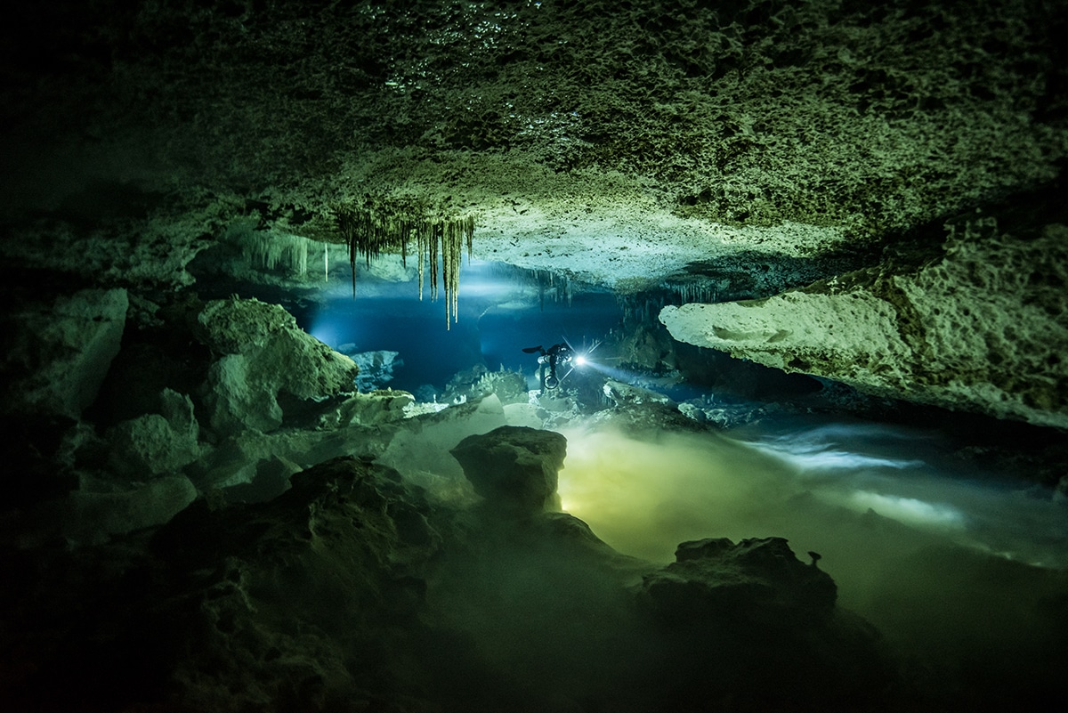 Underwater Cave in Mexico