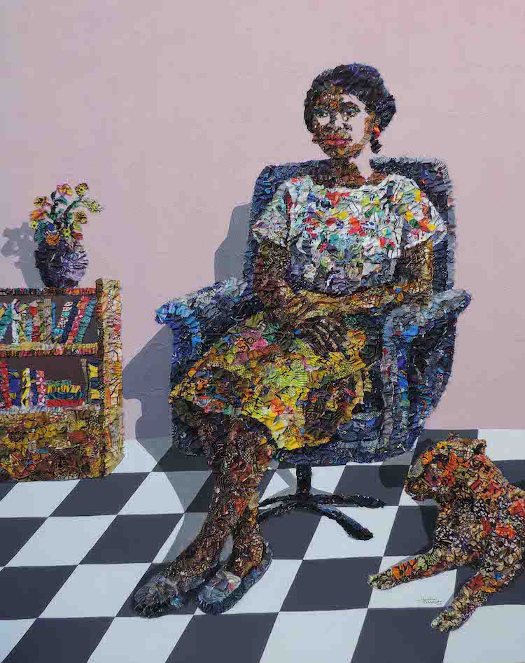 Colorful Mixed-Media Portraits by Marcellina Oseghale Akpojotor