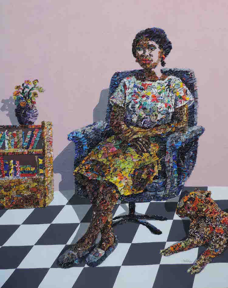 Portraits multimédias colorés par Marcellina Oseghale Akpojotor