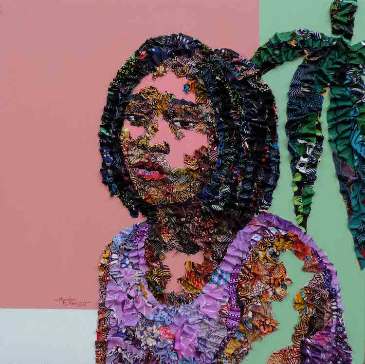 Colorful Mixed-Media Portraits by Marcellina Oseghale Akpojotor