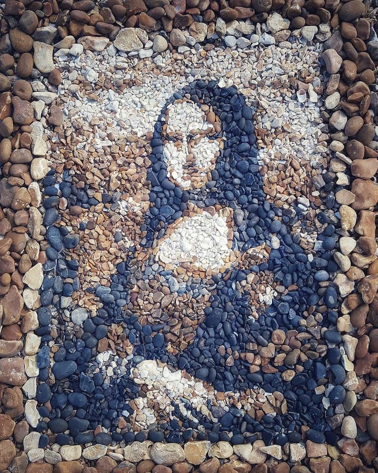 Pebble Portraits by Justin Bateman