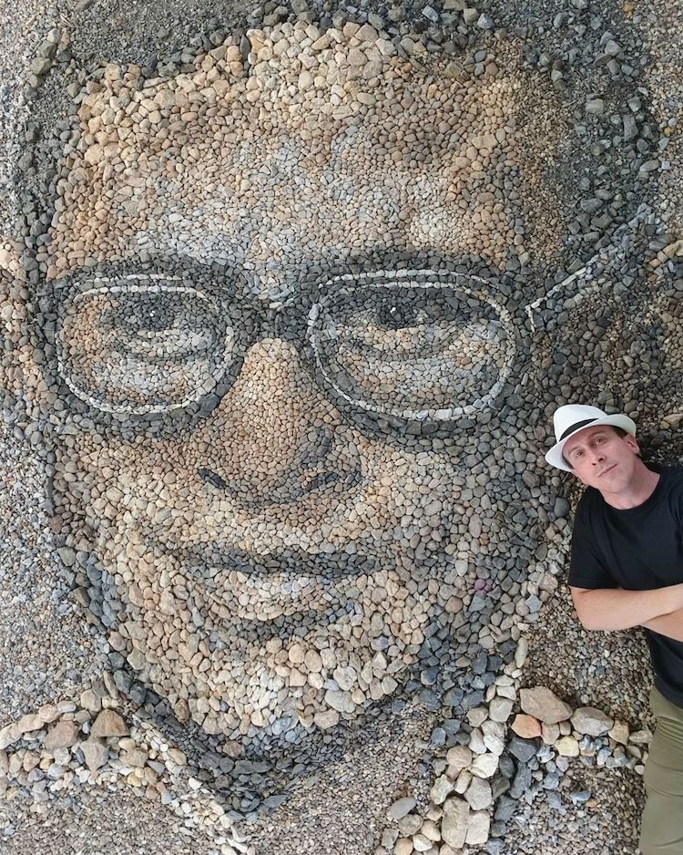 Pebble Portraits by Justin Bateman