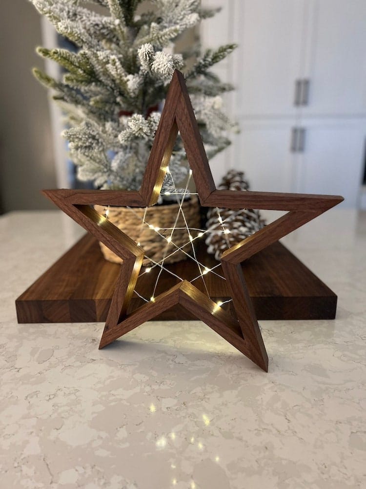 Rustic Wood Star for Christmas