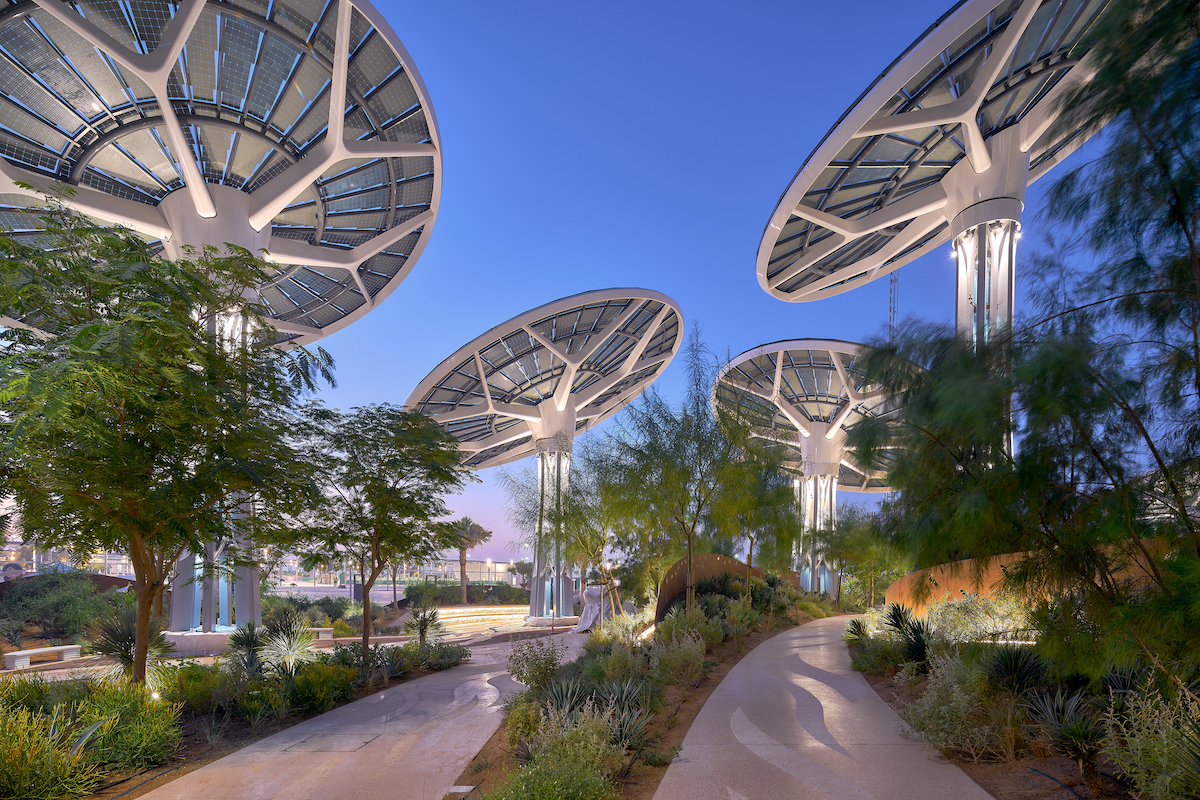 Energy Trees at Terra Sustainability Pavilion by Grimshaw at Dubai Expo 2020