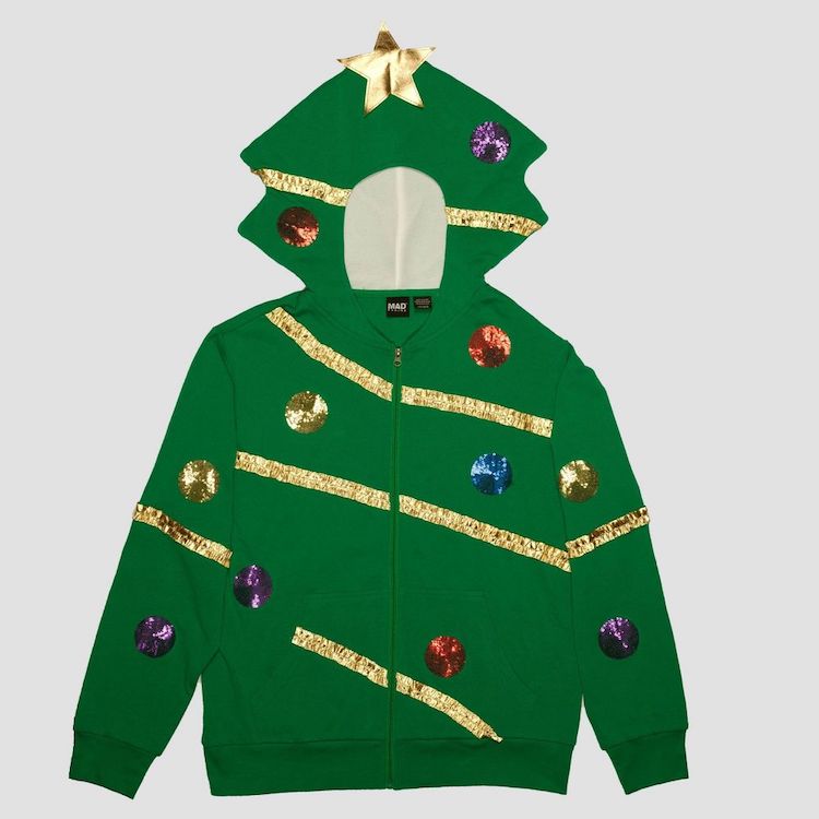 Christmas Tree Zip-Up Sweatshirt