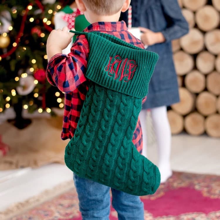 Monogrammed Christmas Stocking