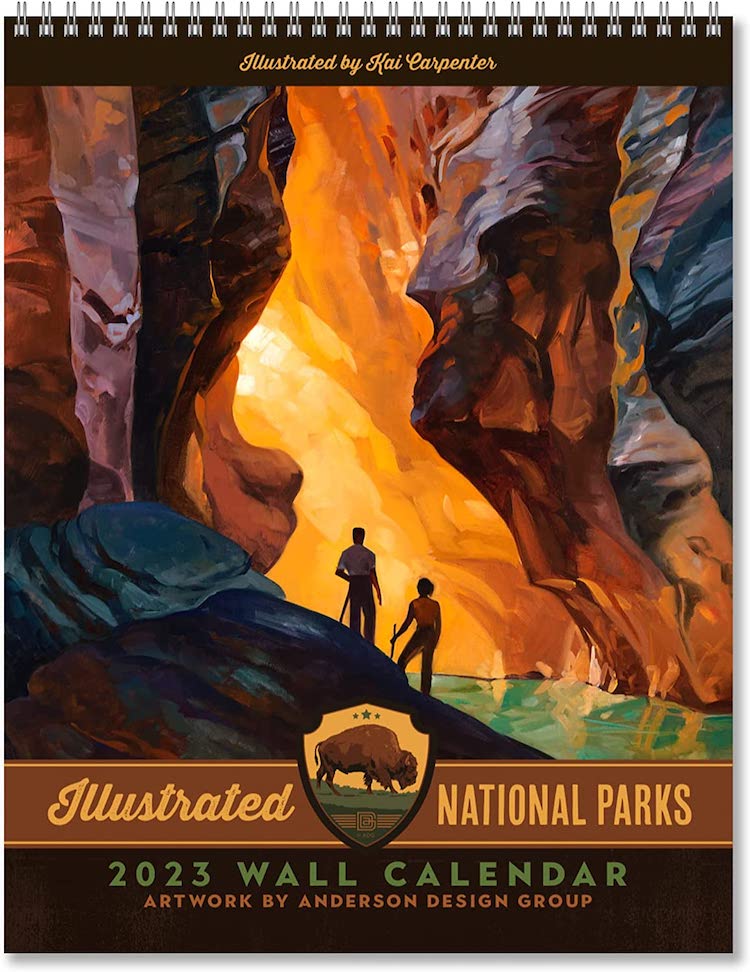 American National Parks Illustrated Wall Calendar