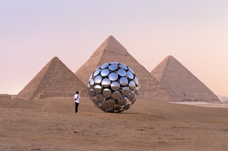 ORB Installation by Giza Pyramids 