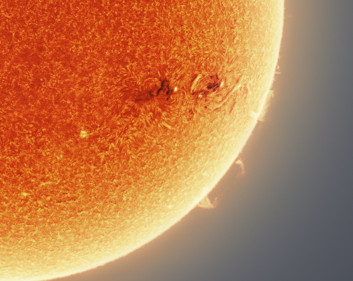 Détails de la surface du soleil par Andrew McCarthy