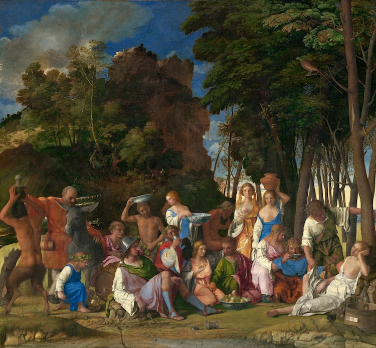 The Feast of the Gods by Bellini and Titian