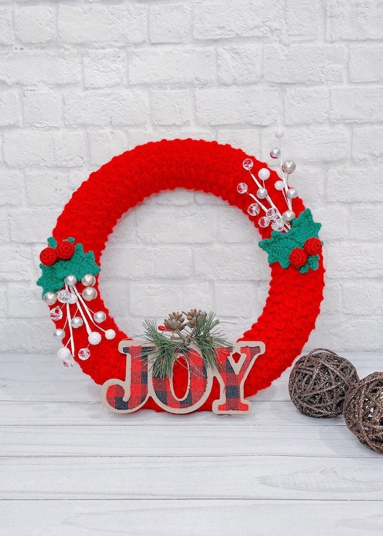 Crochet Christmas Wreath 