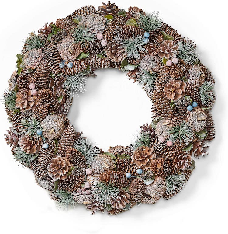 Christmas Wreath with Glitter