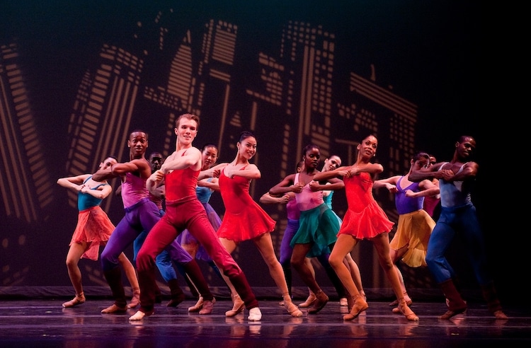 The Dance Theatre of Harlem Ensemble shown here in a revival of Billy Wilson’s Concerto in F 