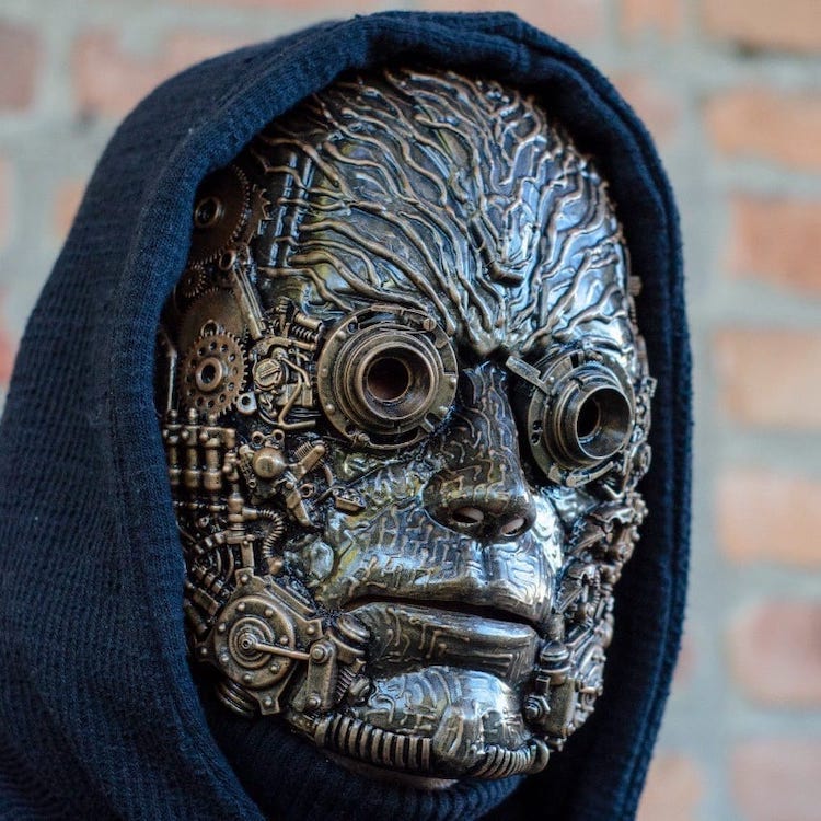 Incredible Steampunk Masks Transform You Into Human-Machine Hybrid