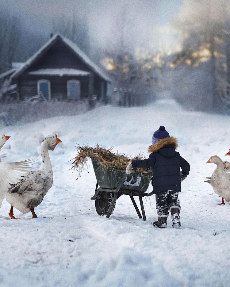 Elena Shumilova의 어린 시절 초상화