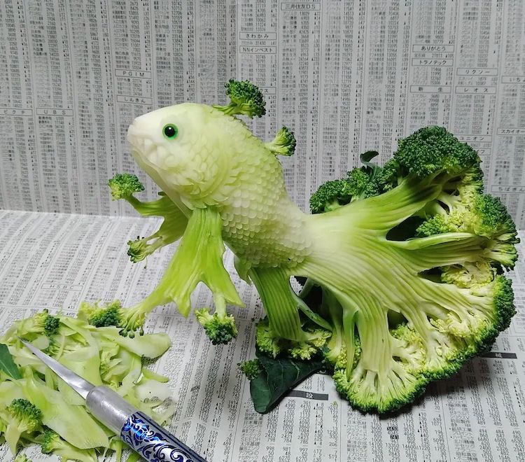Mukimono Sculpture de légumes