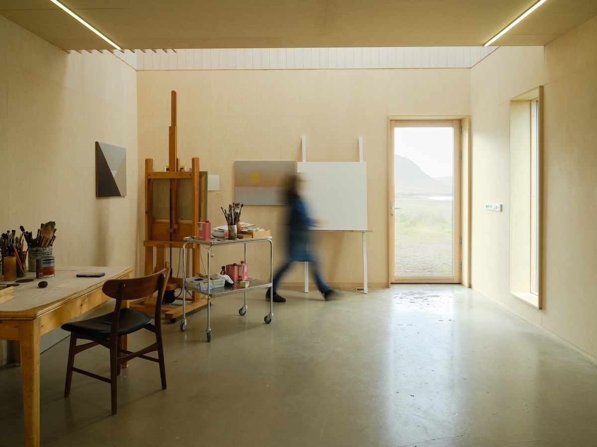 Interior of Hloduberg Artists Studio and Residence by Bua Studio