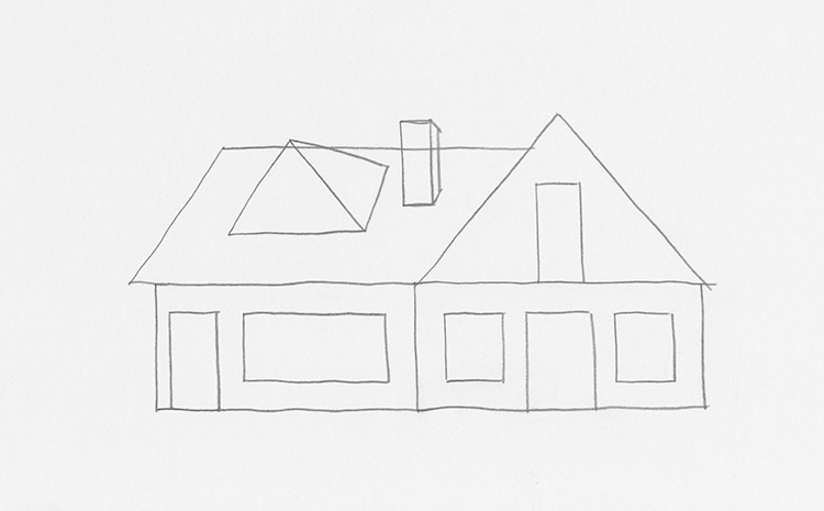 A Simple House Sketch  SusieG Studio