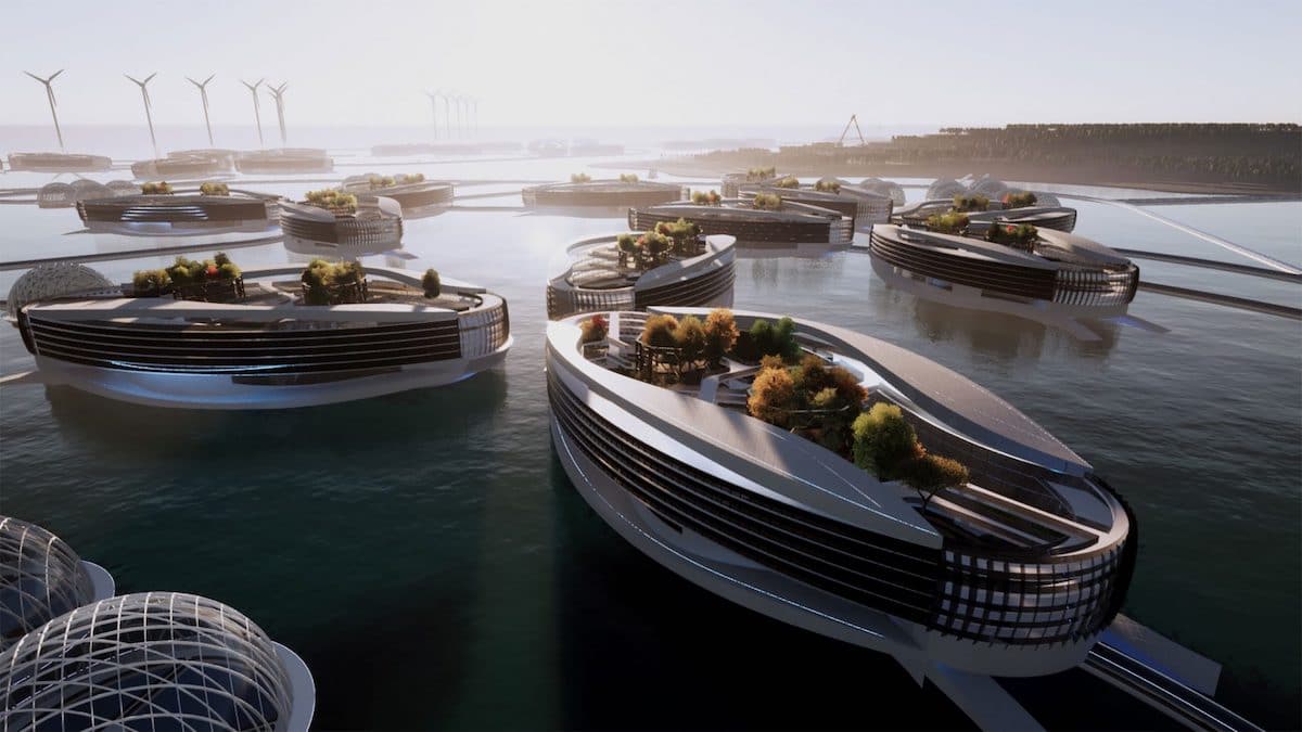 Designer Proposes Floating Cities for Redesign the World Competition