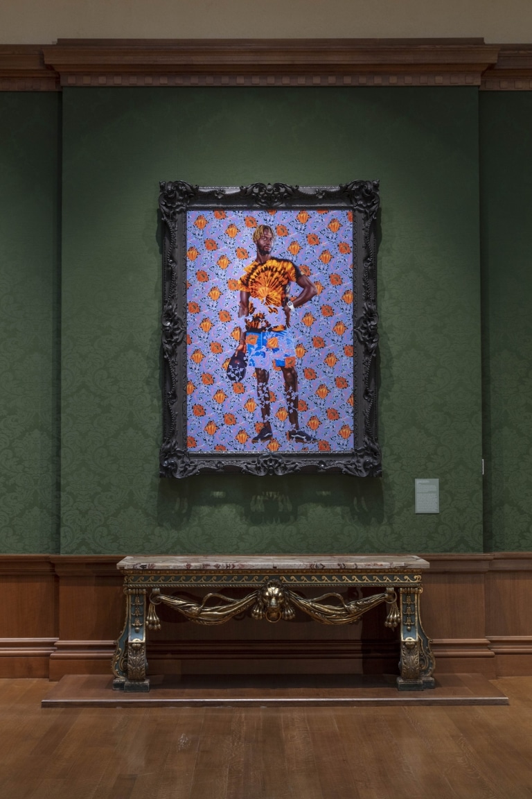 Kehinde Wiley's Contemporary Portrait Challenges the "The Blue Boy"