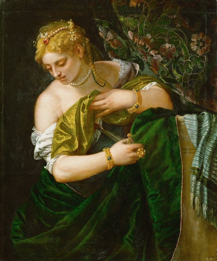 Lucretia Painting by Veronese