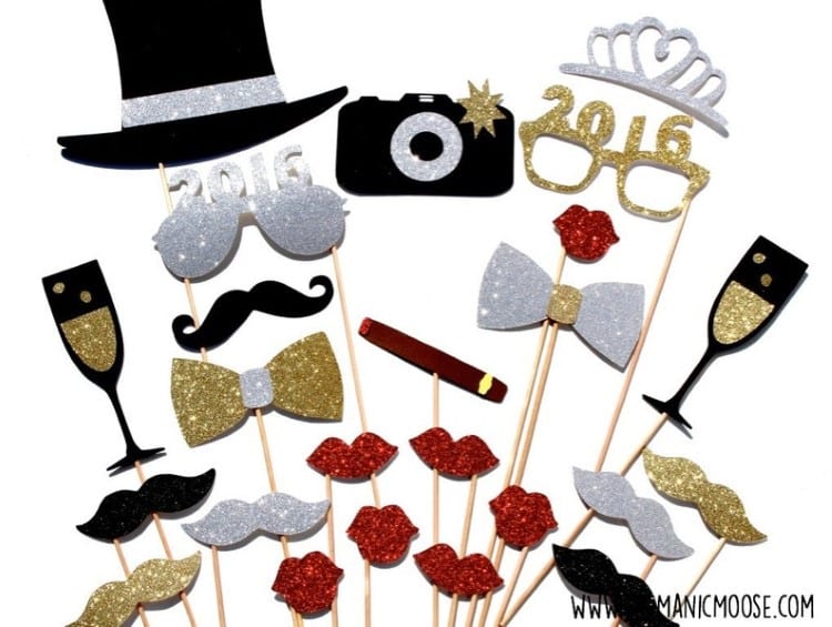 New Year's Eve Photo Booth Props