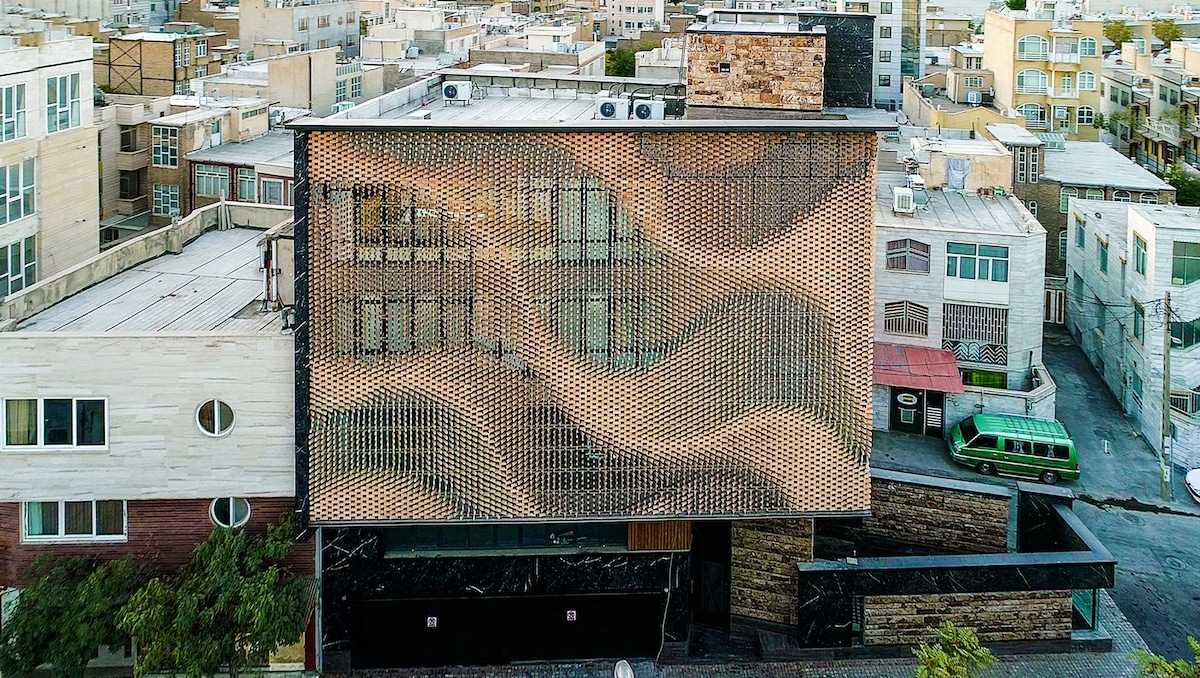 Revolving Bricks Serai by Farhad Mirzaie and A.P.P Architects & Associates
