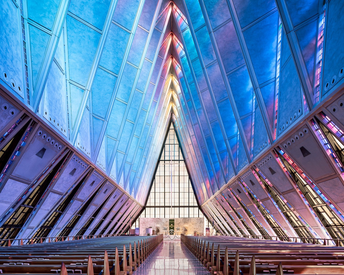 United States Air Force Academy Cadet Chapel captured by Thibaud Poirier