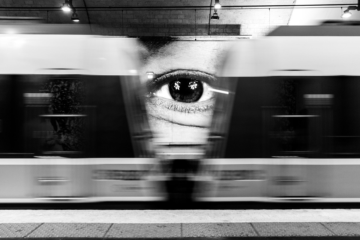 Artistic Photo on the Paris Metro