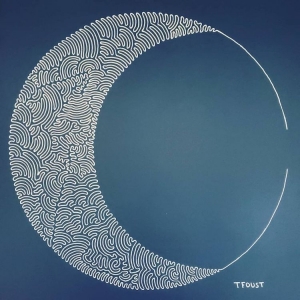 Countless Lines Draw Artist's Continuous Line Drawings Have Hidden Objects in the Composition
