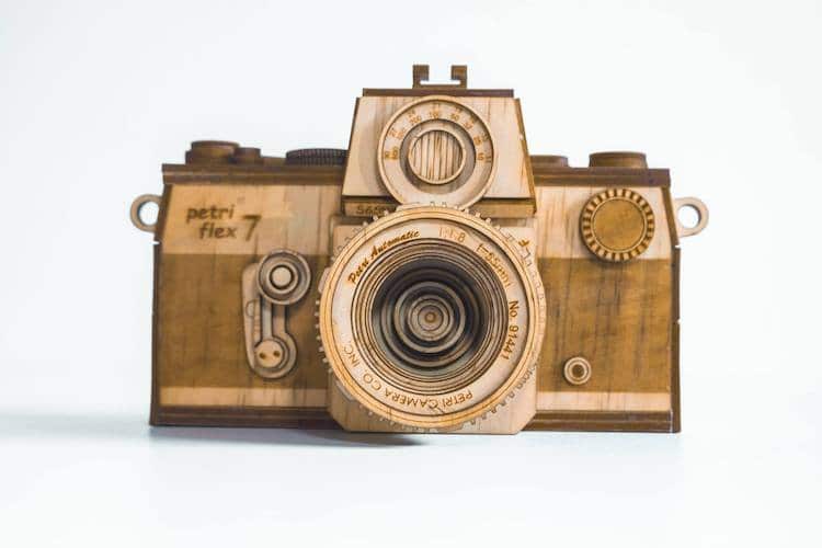 Wooden Camera Reel Shape For Crafts And Decoration – Laser Cut – Film Reel  – Camera – Movie Camera – Camera Badge Reel – Ambercuts