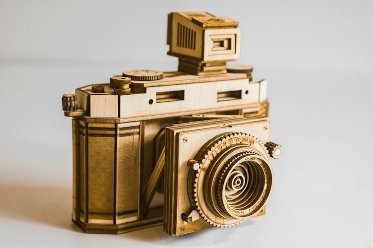Wooden Vintage Camera Models