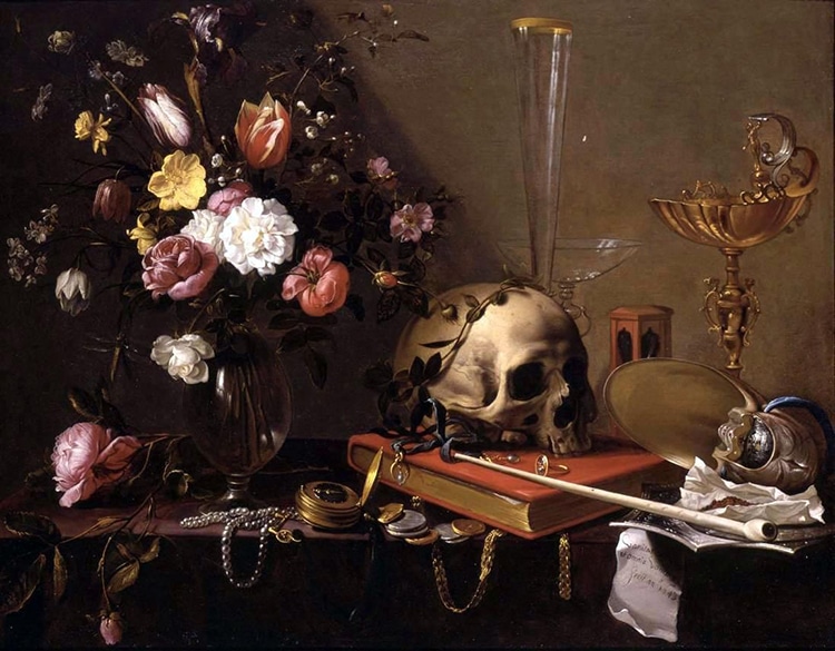 Adriaen van Utrecht Vanitas Still Life With Skull