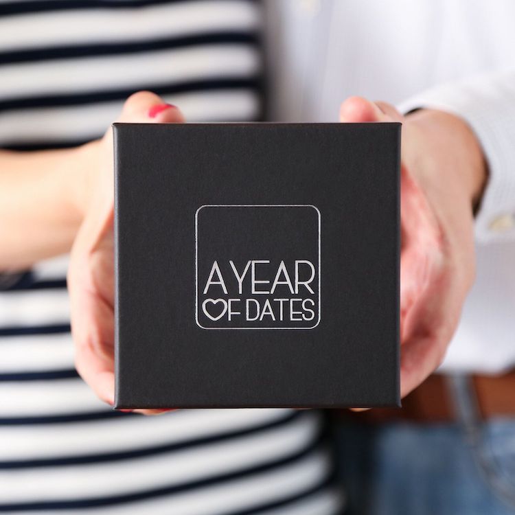 a year of dates romantic gift set of cards