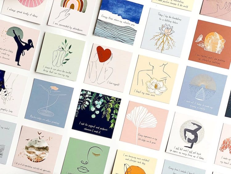 deck of affirmation cards