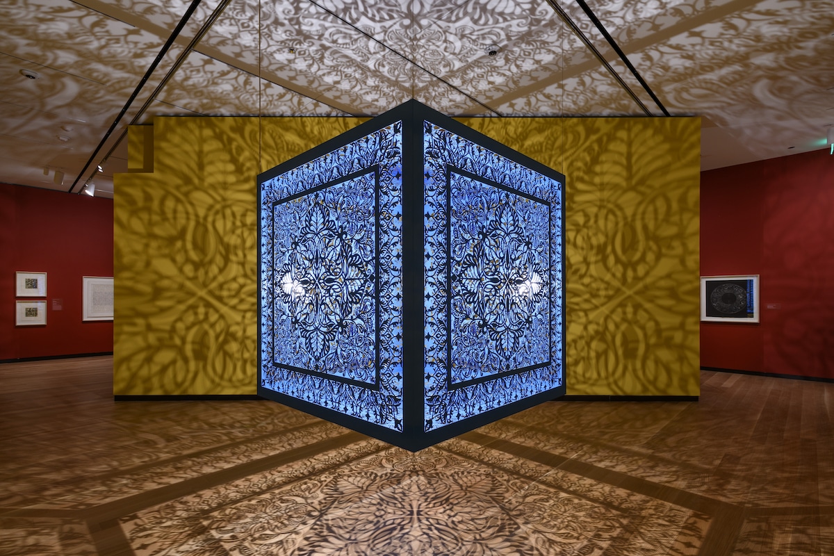Intricate Light Boxes by Anila Quayyum Agha