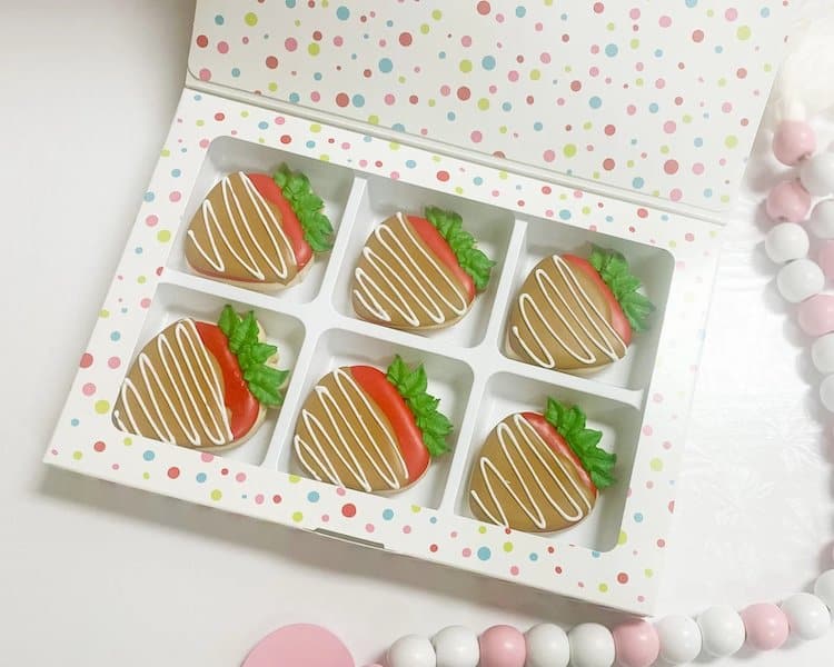 chocolate covered strawberries sugar cookies