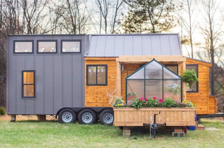 This Tiny Home Comes With a Greenhouse and Porch Swing