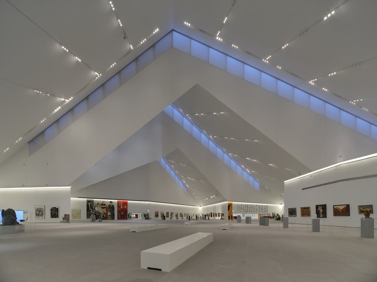 Interior of Datong Art Museum by Foster + Partners