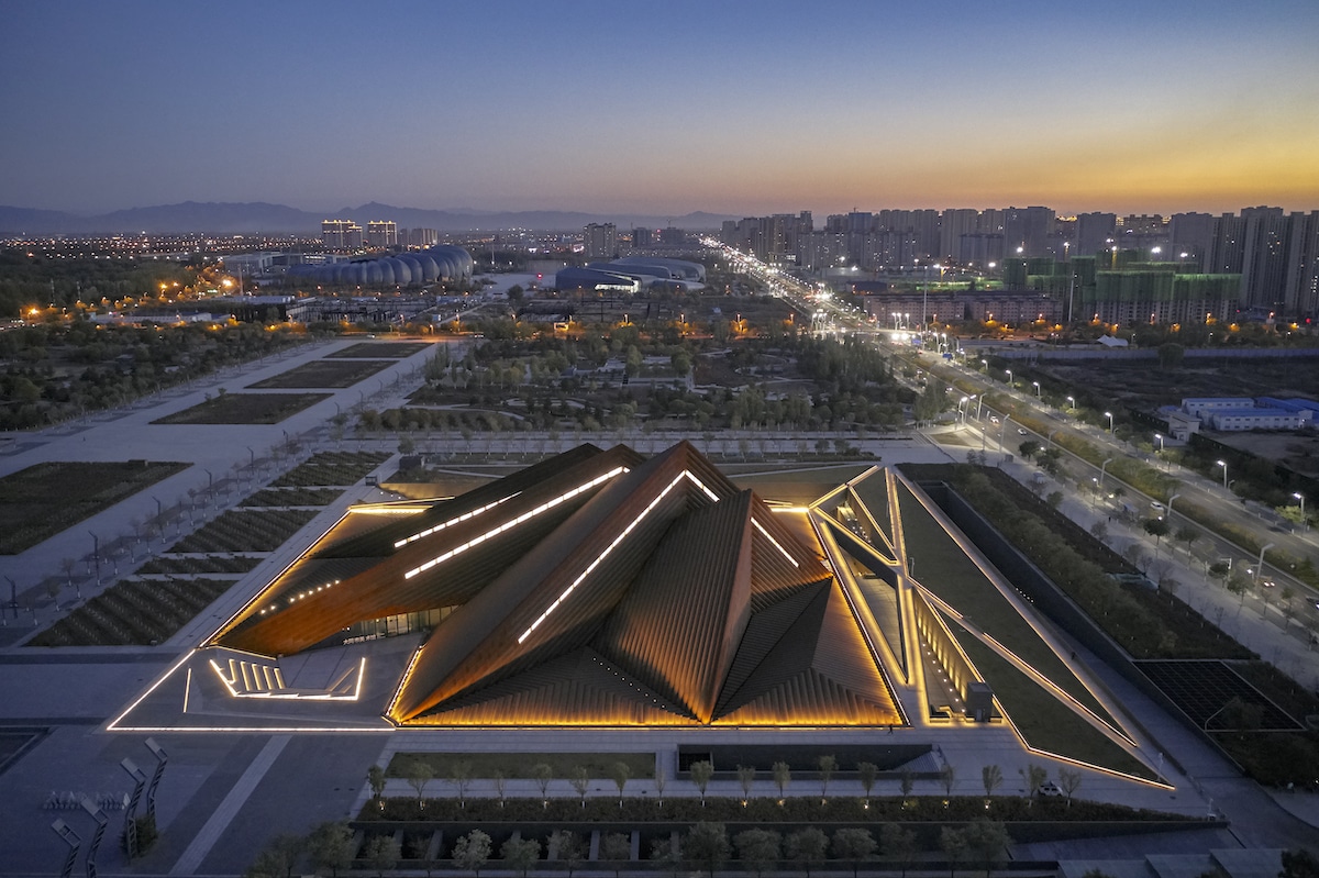 Aerial View of Datong Art Museum by Foster + Partners