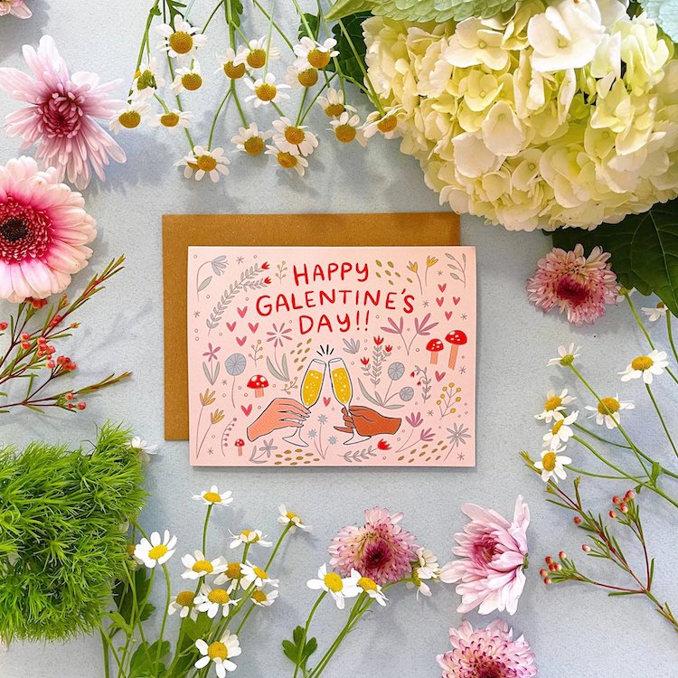 Galentine's Day Greeting Card 