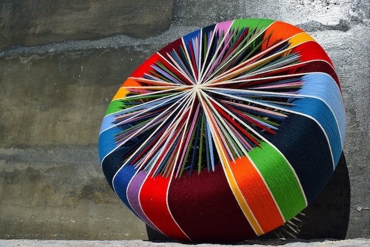 Wool Yarn Sculpture by Joao Bruno Videira